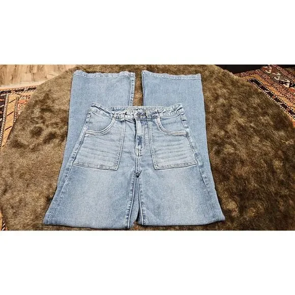 American Eagle Women's Blue Denim Jeans 5-Pocket Size 6 Inseam 32" - Picture 2 of 7